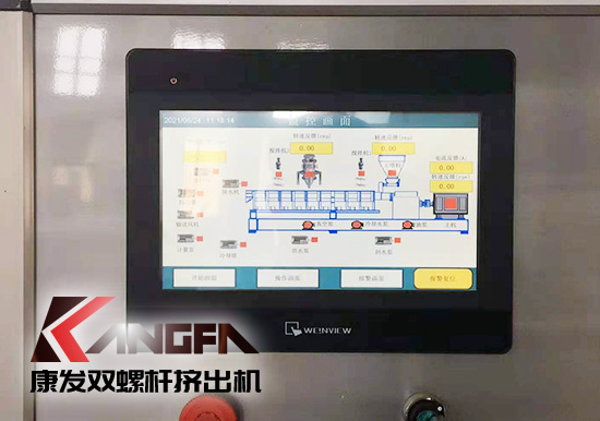 PLC結合變頻器構成的雙螺桿擠出機控制系統(tǒng)實現(xiàn)雙螺桿擠出機電機的無極調速控制以及料筒恒溫控制