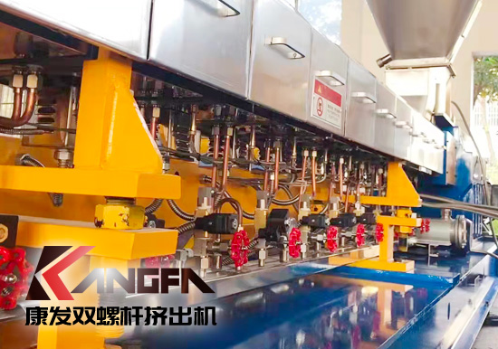 康發(fā)售后服務(wù)無止境!客戶水拉條JSH-75雙螺桿抽絲機(jī) 普通玻纖增強(qiáng)改性售后維保記